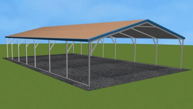 22x30 Picnic Shelter Also Idea For Shoring Up Barn Rafters Carport