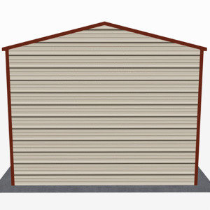 12x21 A-Frame Roof Garage view 3