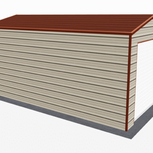 12x21 A-Frame Roof Garage view 1