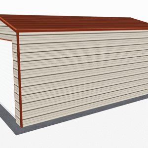12x21 A-Frame Roof Garage view 4