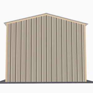 12x21 All Vertical Style Garage view 3