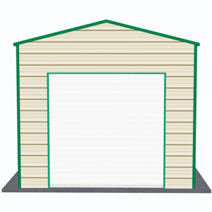 12x26 A-Frame Roof Garage view 2