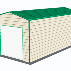 12x26 A-Frame Roof Garage view 4