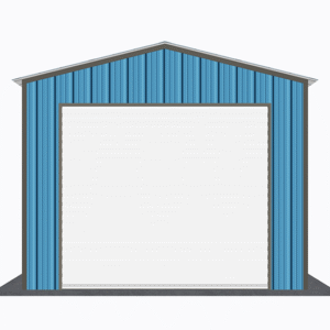 12x26 All Vertical Style Garage view 2