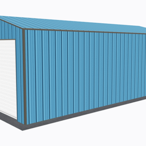 12x26 All Vertical Style Garage view 4