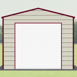 12x31 A-Frame Roof Garage view 2