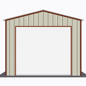 12x31 All Vertical Style Garage view 2