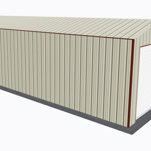 12x31 All Vertical Style Garage view 1