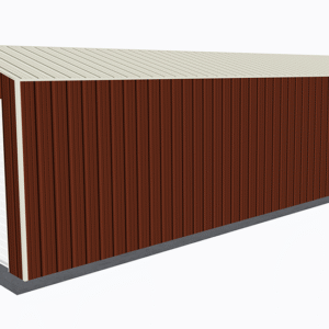 12x36 All Vertical Style Garage view 4