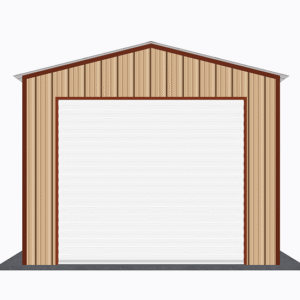 12x41 All Vertical Style Garage view 2