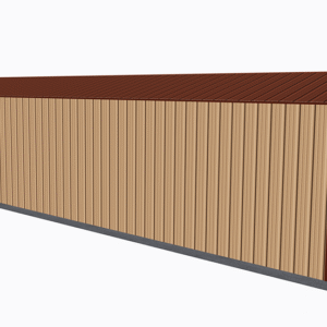 12x41 All Vertical Style Garage view 1