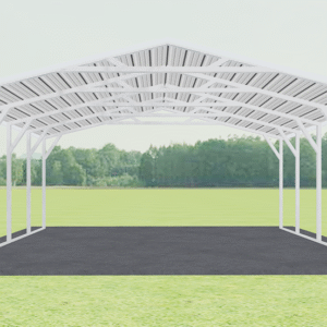 18x20 A-Frame Roof Carport view 2