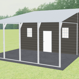 42x21 A-Frame Roof Continuous Barns view 1