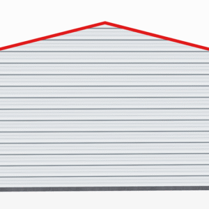 18x21 A-Frame Roof Garage view 3