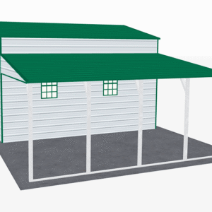 42x21 A-Frame Roof Step Down Barns view 4