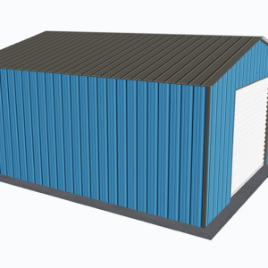 18x21 All Vertical Style Garage view 1