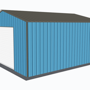 18x21 All Vertical Style Garage view 4