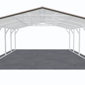 18x21 Vertical Roof Carport view 2