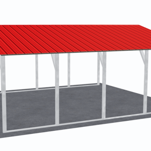 18x21 Vertical Roof Carport view 4