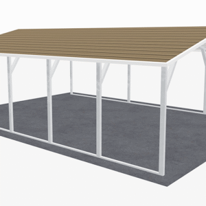 18x26 A-Frame Roof Carport view 1