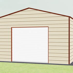 18x26 A-Frame Roof Garage view 2