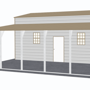 42x26 A-Frame Roof Step Down Barns view 1