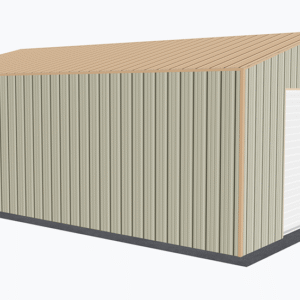 18x26 All Vertical Style Garage view 1
