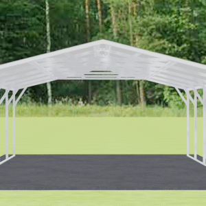 18x26 Vertical Roof Carport view 3