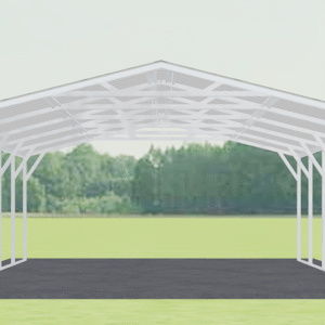 18x26 Vertical Roof Carport view 2