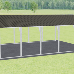 18x26 Vertical Roof Carport view 4