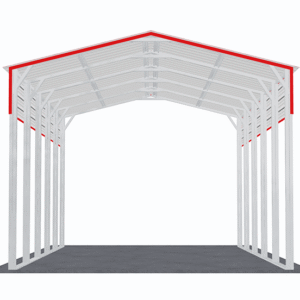 18x26 Vertical Roof RV Cover view 3