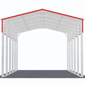 18x26 Vertical Roof RV Cover view 2