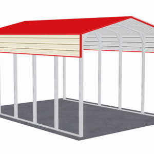 18x26 Vertical Roof RV Cover view 1