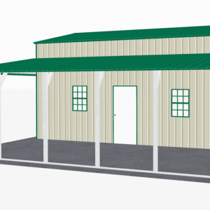 42x26 Vertical Roof Step Down Barns view 1
