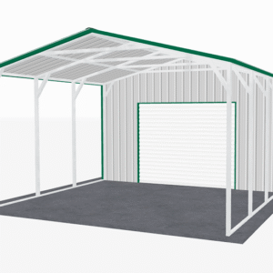 18x26 Vertical Roof Utility Carport view 2