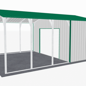 18x26 Vertical Roof Utility Carport view 4