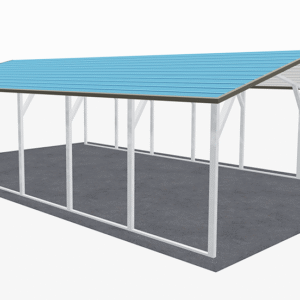 18x31 A-Frame Roof Carport view 1