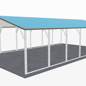 18x31 A-Frame Roof Carport view 4