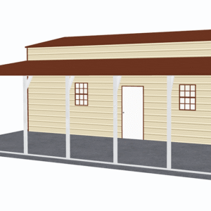42x31 A-Frame Roof Step Down Barns view 1