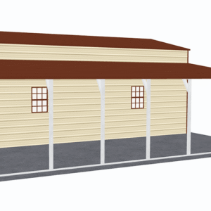 42x31 A-Frame Roof Step Down Barns view 4