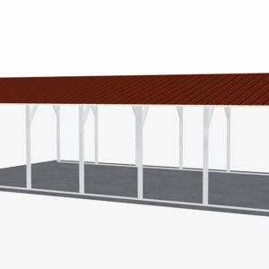 18x31 Vertical Roof Carport view 1