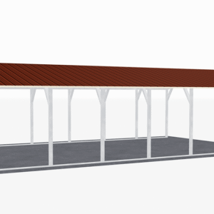 18x31 Vertical Roof Carport view 4