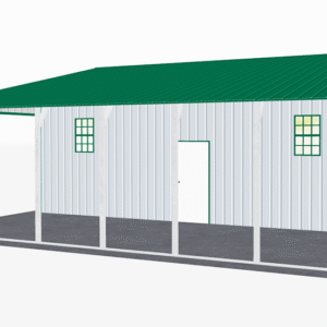 42x31 Vertical Roof Continuous Barns view 1