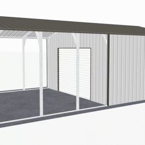 18x31 Vertical Roof Utility Carport view 4