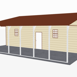 42x36 A-Frame Roof Continuous Barns view 1