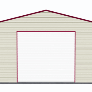 18x36 A-Frame Roof Garage view 2