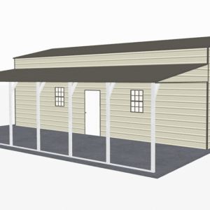 42x36 A-Frame Roof Step Down Barns view 1