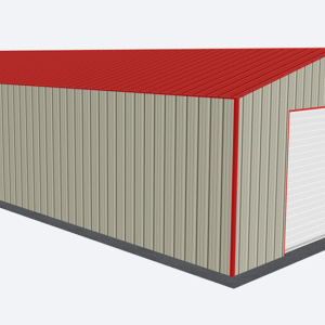 18x36 All Vertical Style Garage view 1