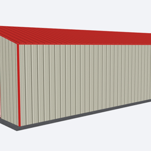 18x36 All Vertical Style Garage view 4