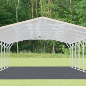 18x36 Vertical Roof Carport view 3